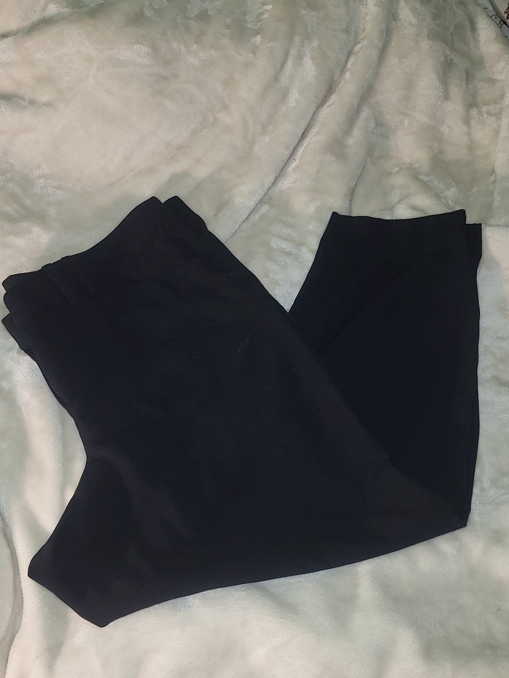 Lane Bryant Black Straight-Leg Trousers